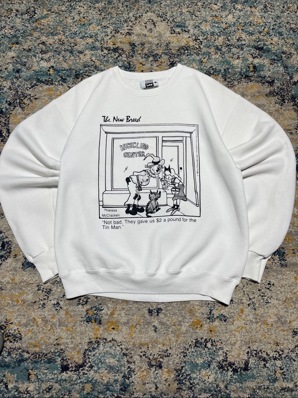 VTG 89 The New Breed Theresa McCracken Funny Sweatshirt Size L